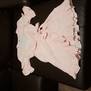 Brand New Pink Gingham Wrap dress